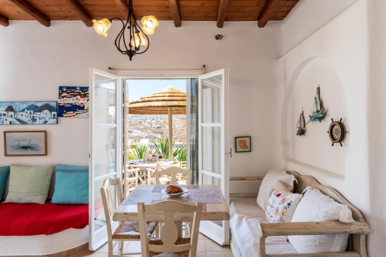 Yalos Mykonos Ornos Pouli Private Apartments W Shared Swimming Pool Mykonos Town Dış mekan fotoğraf